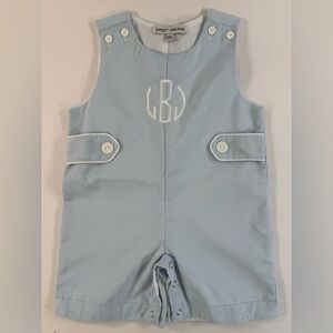 Sweet Dreams - Blue Jon Jon Monogram Shortall 12M NWOT
